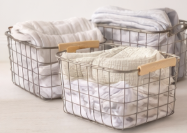Wire Storage Baskets (sets of 2)